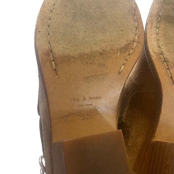 Rag & Bone Women's Size EUR 37.5 US 7 Sullivan Suede Ankle Boots Booties - Picture 10 of 12